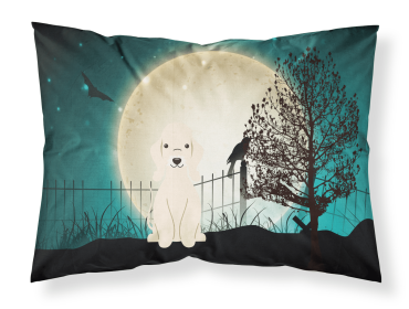 Bedlington Terrier - Sandy - Halloween Scary Fabric Standard Pillowcase