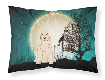 Cocker Spaniel - Buff - Halloween Scary Fabric Standard Pillowcase