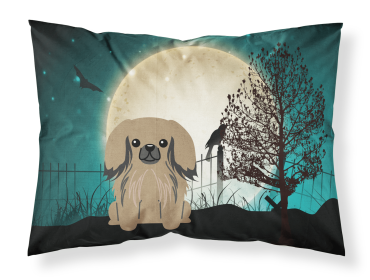 Pekingese - Tan - Halloween Scary Fabric Standard Pillowcase