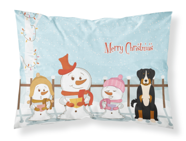 Appenzeller Sennehund Merry Christmas Carolers Standard Pillowcase