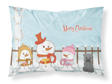 Glen of Imaal - Grey - Merry Christmas Carolers Standard Pillowcase