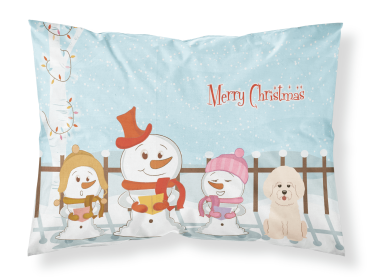 Bichon Frise Merry Christmas Carolers Standard Pillowcase