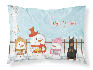 Beauce Shepherd Dog Merry Christmas Carolers Standard Pillowcase