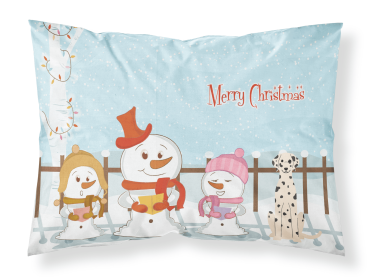 Dalmatian Merry Christmas Carolers Standard Pillowcase