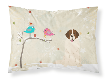 Moscow Watchdog Christmas Presents between Friends Fabric Standard Pillowcase