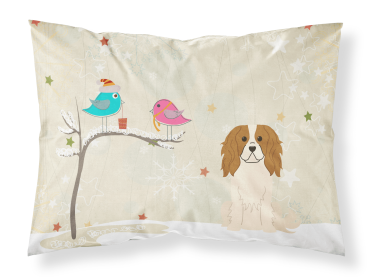 Cavalier King Charles Spaniel Christmas Presents between Friends Fabric Standard Pillowcase