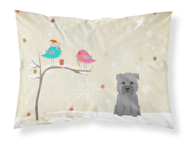 Glen of Imaal - Grey - Christmas Presents between Friends Fabric Standard Pillowcase