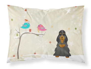 Cocker Spaniel - Black and Tan - Christmas Presents between Friends Fabric Standard Pillowcase