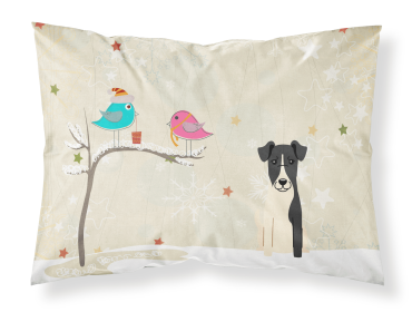 Fox Terrier - Smooth - Christmas Presents between Friends Fabric Standard Pillowcase