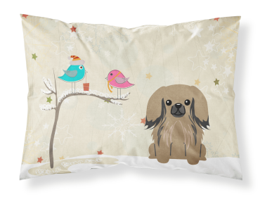 Pekingese - Tan -  Christmas Presents between Friends Fabric Standard Pillowcase