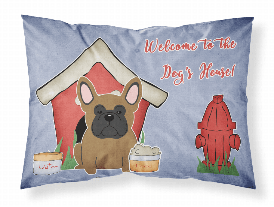 French Bulldog - Brown - Doghouse Collection Standard Pillowcase French Bulldog - Brown - Doghouse Collection Standard Pillowcase