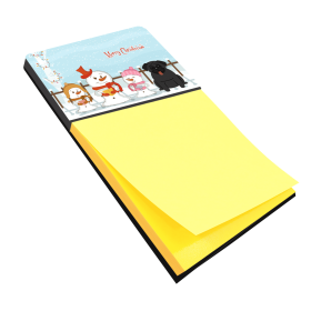 Pug - Black 4 Holiday Sticky Note Holder