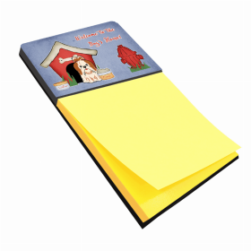 Shih Tzu - Red and White Doghouse Collection Sticky Note Holder