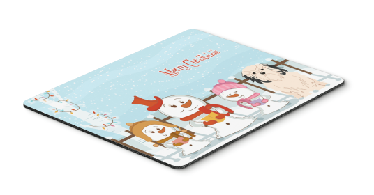 Lowchen Merry Christmas Carolers Mouse Pad