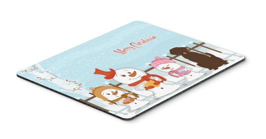 Labrador Retriever - Chocolate - Merry Christmas Carolers Mouse Pad