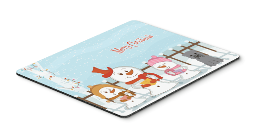 Glen of Imaal - Grey - Merry Christmas Carolers Mouse Pad