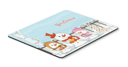 Dalmatian Merry Christmas Carolers Mouse Pad