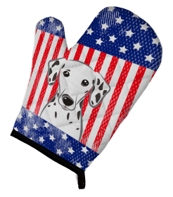 Dalmatian American Flag Oven Mitt