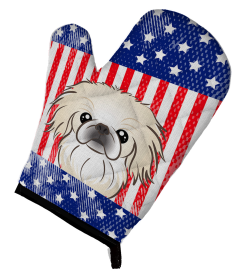 Pekingese American Flag Oven Mitt