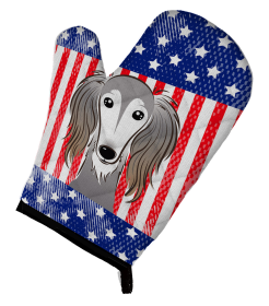 Saluki American Flag Oven Mitt