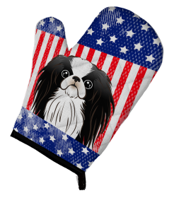 Japanese Chin American Flag Oven Mitt