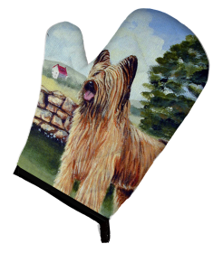 Briard Artwork Oven Mitt