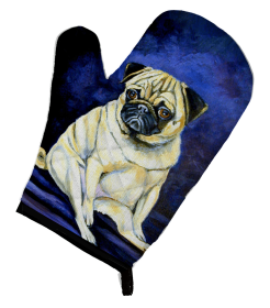 Pug Artwork Oven Mitt