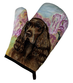 Field Spaniel Artwork Oven Mitt