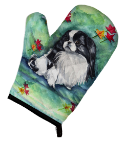 Japanese Chin Artwork Oven Mitt