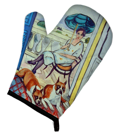 Boxer Artwork Oven Mitt