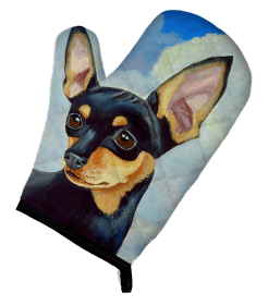 Min Pin Artwork Oven Mitt