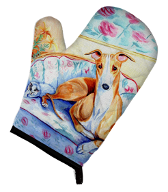 Whippet Artwork Oven Mitt