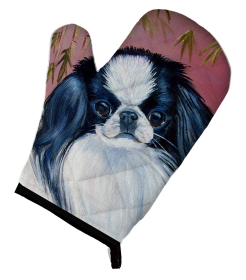 Japanese Chin 1 Artwork Oven Mitt