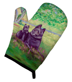 Schipperke 2 Artwork Oven Mitt