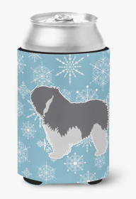 Polish Lowland Sheepdog Snowflake Dog Design Can Hugger