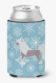 Chinese Crested Snowflake Dog Design Can Hugger