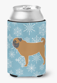 Pug Snowflake Dog Design Can Hugger