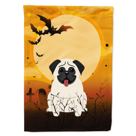 Pug - Cream - Halloween Themed House Flag