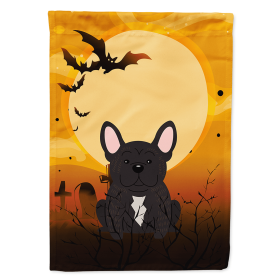 French Bulldog - Brindle - Halloween Themed House Flag