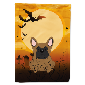 French Bulldog - Brown - Halloween Themed House Flag