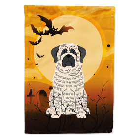 Mastiff - Brindle and White - Halloween Themed House Flag