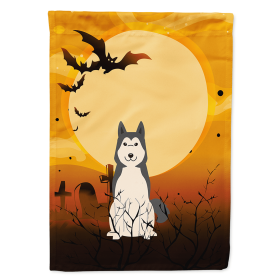 West Siberian Laika Spitz Halloween Themed House Flag