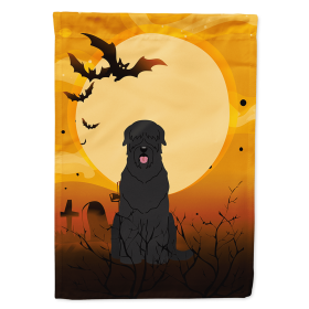 Black Russian Terrier Halloween Themed House Flag