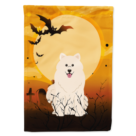 Samoyed Halloween Themed House Flag