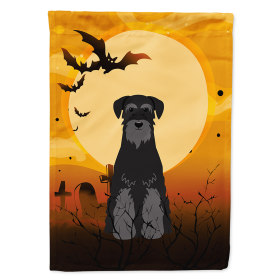 Schnauzer - Standard - Black - Halloween Themed House Flag