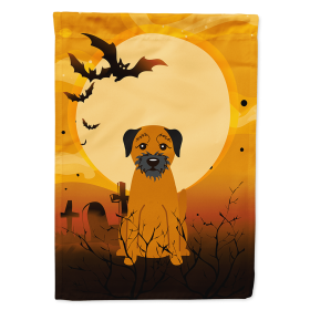 Border Terrier Halloween Themed House Flag