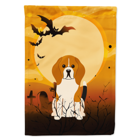 Beagle Halloween Themed House Flag