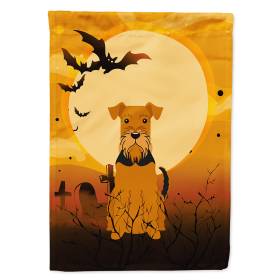 Airedale Terrier Halloween Themed House Flag