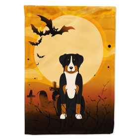 Appenzeller Sennenhund Halloween Themed House Flag