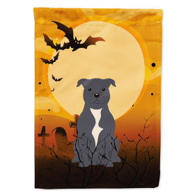 Staffordshire Bull Terrier - Blue - Halloween Themed House Flag